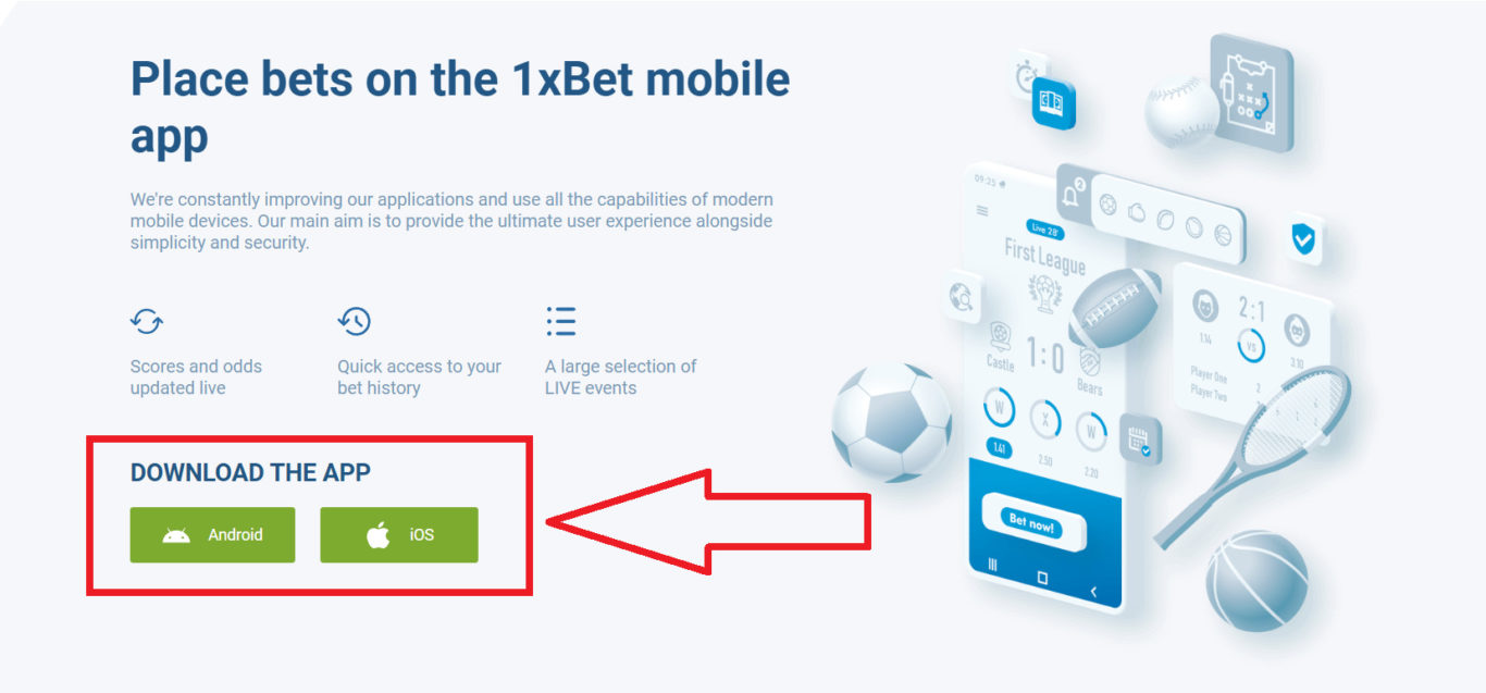 1xBet Application Download